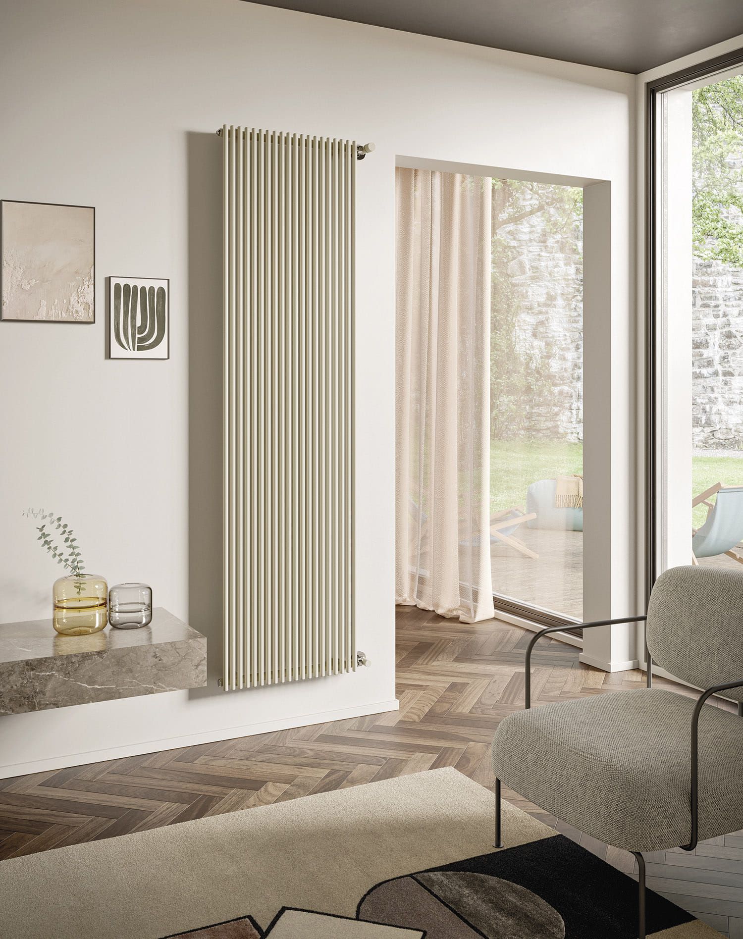 Стальной модульный вертикальный мебельный радиатор Irsap Арфа ARCH-00079542 - Вид №3