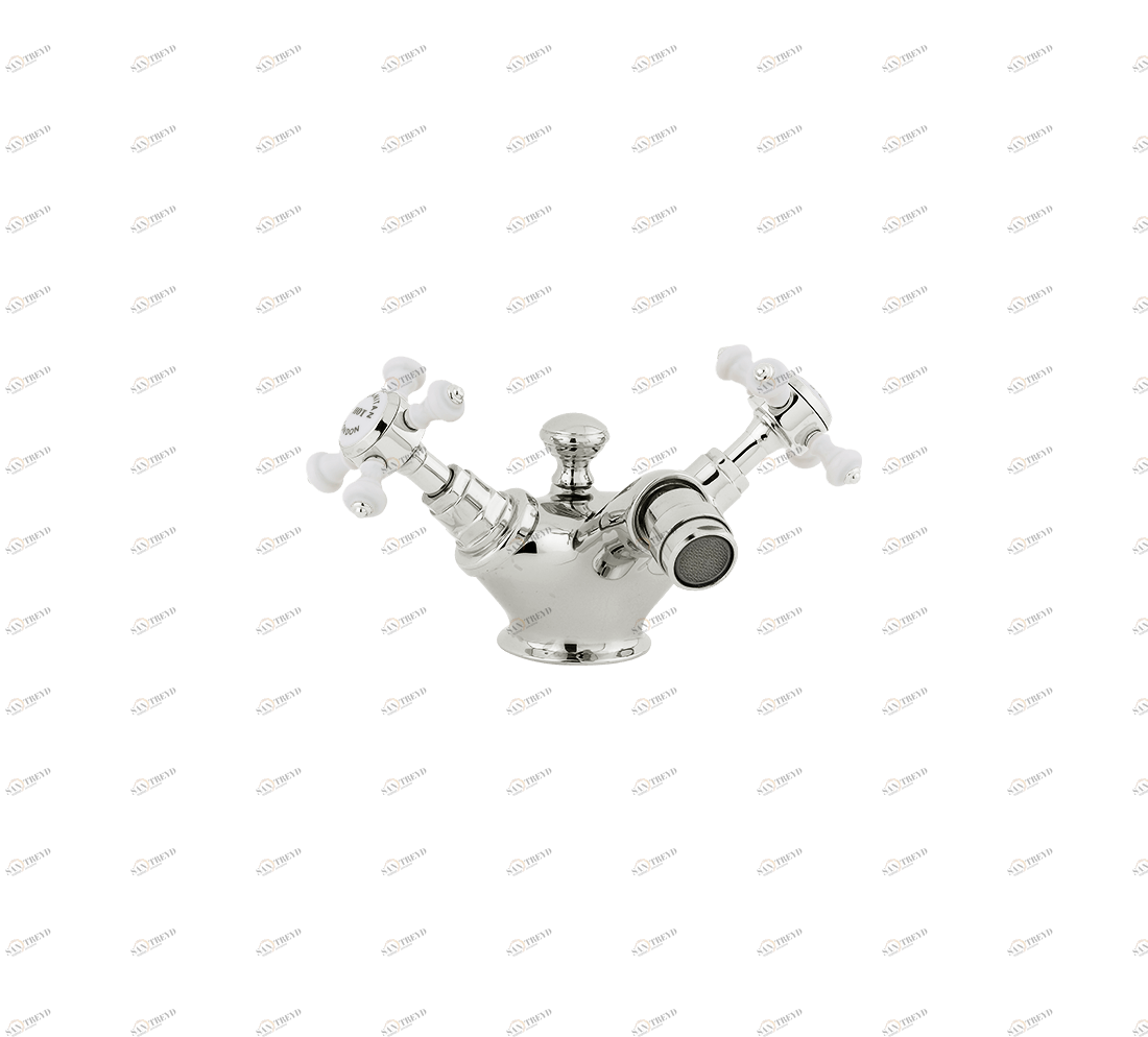 Gentry Home Смеситель для раковины от центра к центру 2 отверстия под смеситель 200 мм Chelsea Никель GH102546