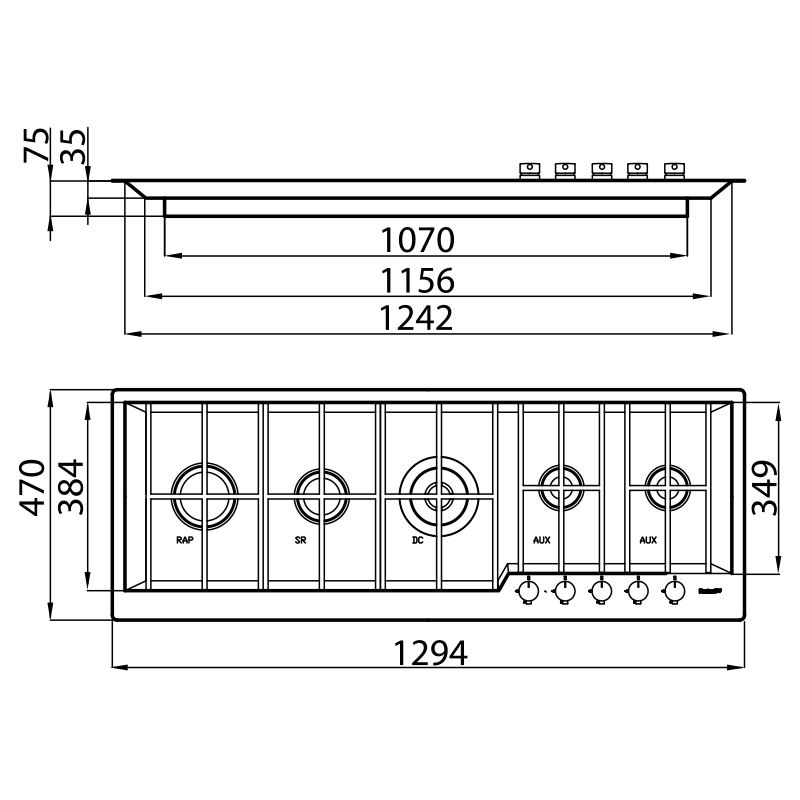 7628032 Варочная панель GK 7628 032 Fosterspa  - Вид №1
