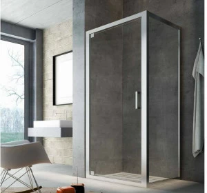 Glass1989 Душевая кабина угловая стеклянная с распашной дверцей Showering