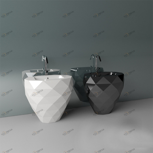 DIAMONDBLACKBASIN90X54 Накладная раковина на столешницу  овальная Aquamass 