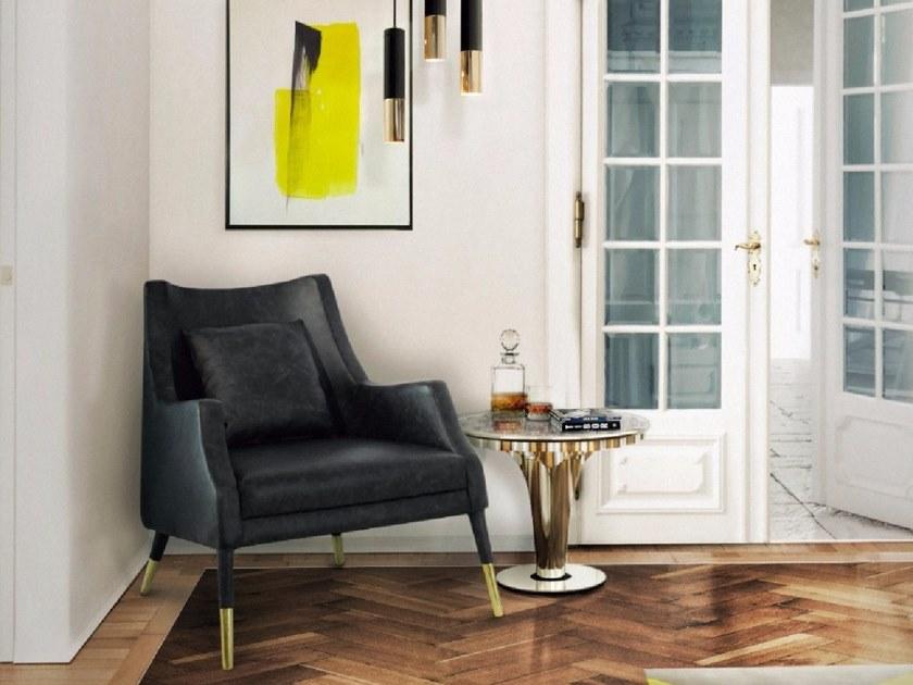 Essential Home Круглый журнальный столик из латуни Wormley sun-id-1479174 - Вид №1