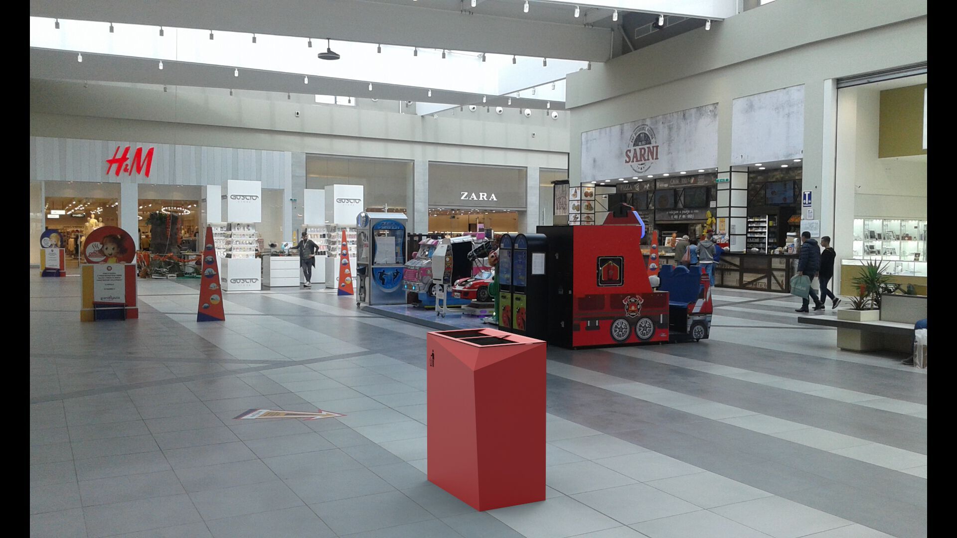 Наружная оцинкованная стальная стойка для мусора для мусора CITYSì ORIGAMI ARCH-00120002 - Вид №3