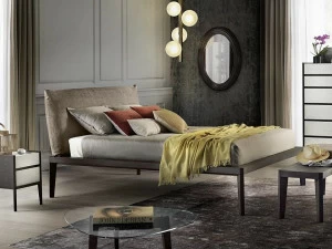 OLIVIERI Двуспальная кровать с мягким изголовьем Andrea