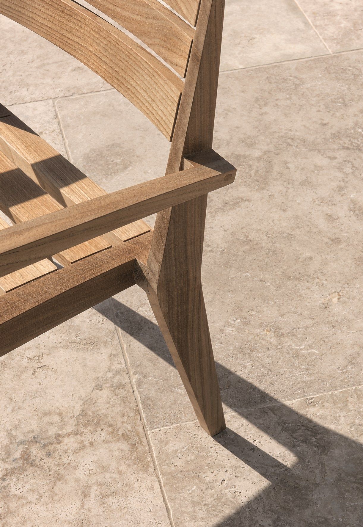 Стул для сада из тикового дерева с подлокотниками Ethimo Рибо ARCH-00084506 - Вид №15