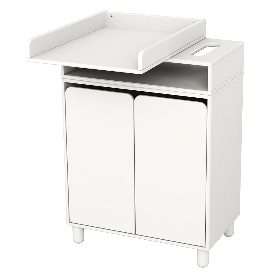 Стол пеленальный Flexa Baby с двумя дверцами и полкой, белый, 96х72х43,5/72 см 901066240 - Вид №1