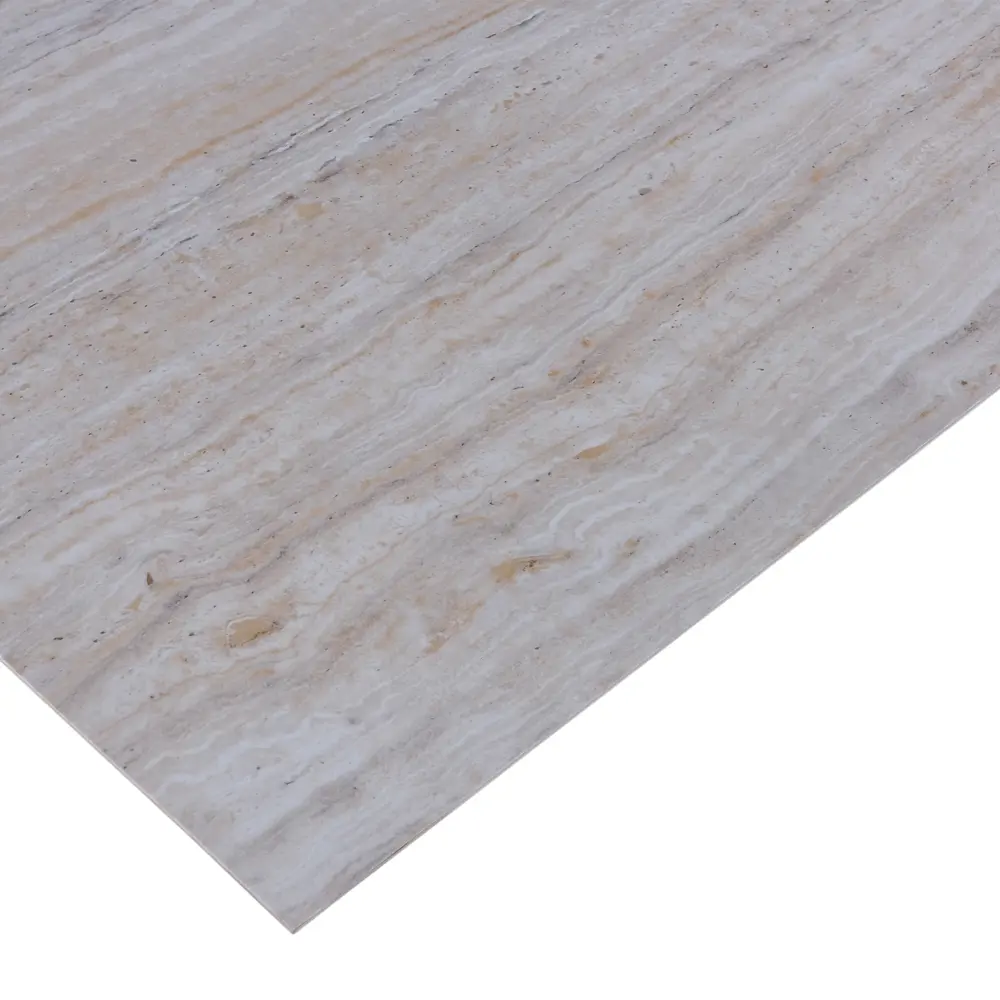 Стеновая панель ПВХ Травертино кофейно-бежевый 2440x1220x2 мм 2.98 м² DEKOR PANEL STLM-2127607 - Вид №4