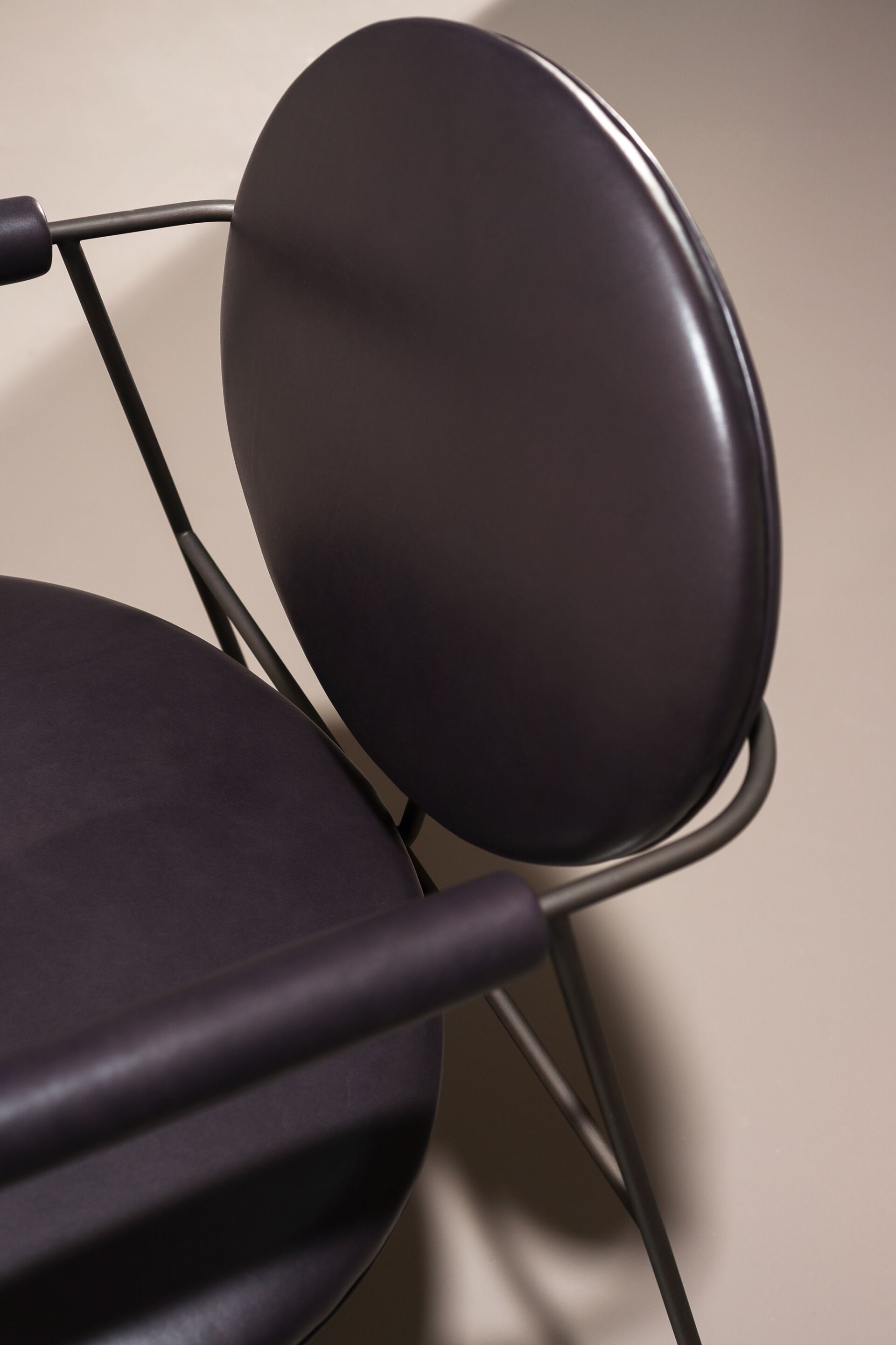 Кожаный мягкий стул с подлокотниками Baxter Gemma ARCH-00022542 - Вид №7