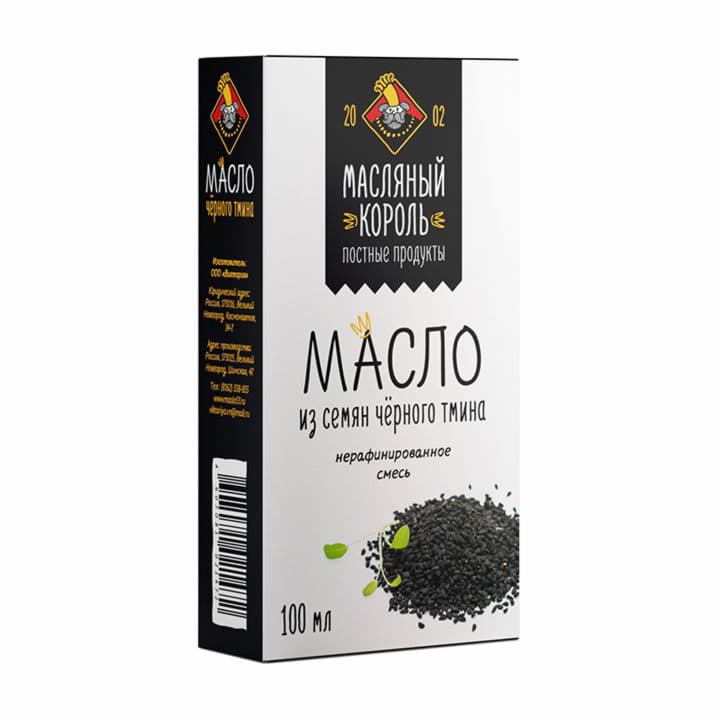 Масло черного тмина Масляный Король 100 мл Santreyd 5863 - Вид №1