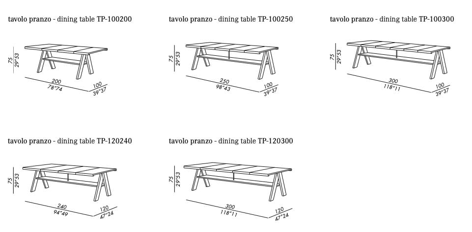 Прямоугольный садовый стол UHPC Meridiani Joi Open Air ARCH-00031563 - Вид №4