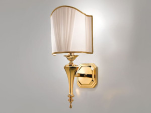 Светодиодная настенная лампа из ткани и металла с фиксированным кронштейном