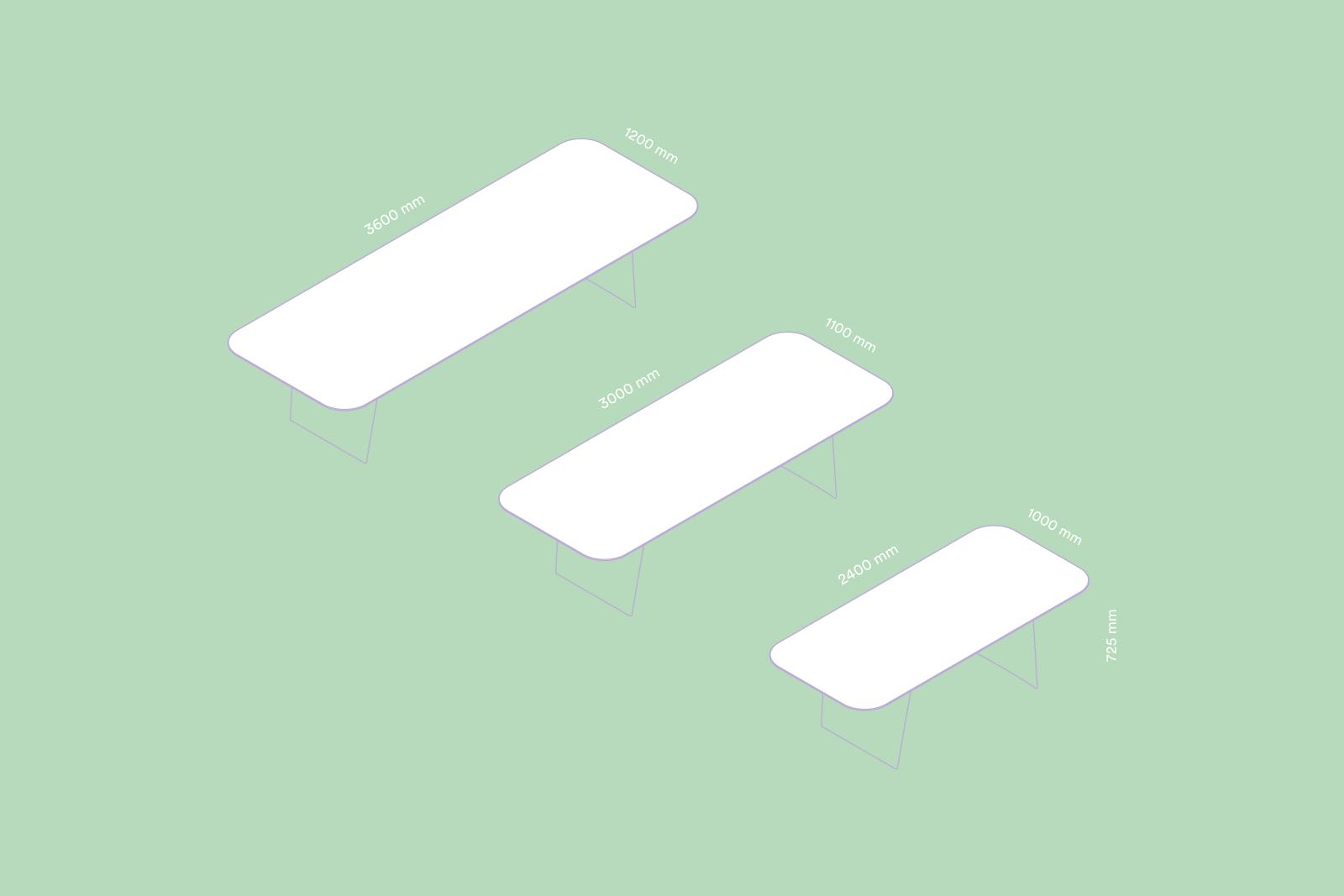 Алюминиевый прямоугольный обеденный стол Pedrali FRANK TFK ARCH-00090235 - Вид №7