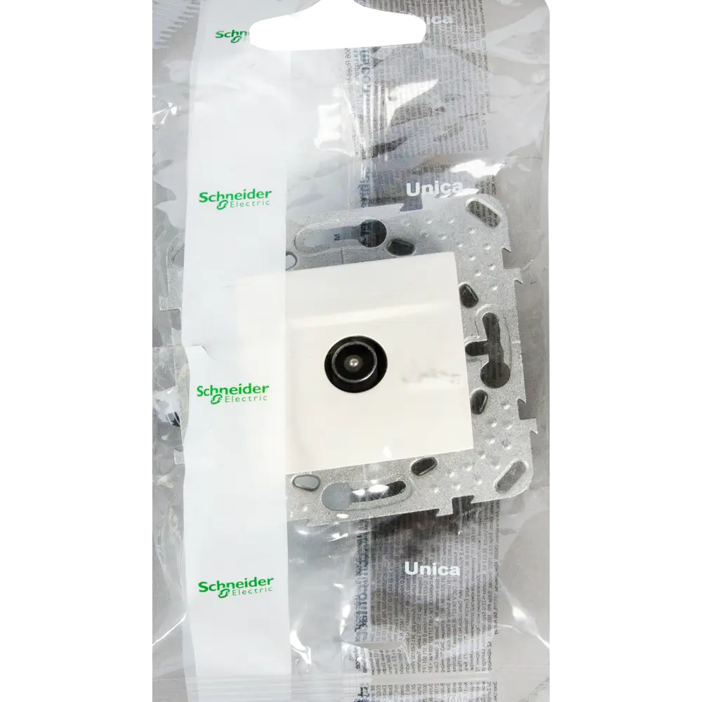 ТВ-розетка проходная встраиваемая Systeme Electric Unica шлейф, цвет бежевый STLM-2117534 - Вид №7