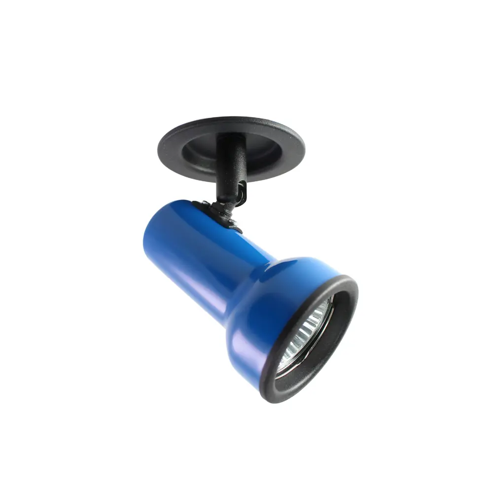 Спот поворотный встраиваемый E51, 1 лампа, 2 м², цвет синий СВЕТКОМПЛЕКТ STLM-2078607