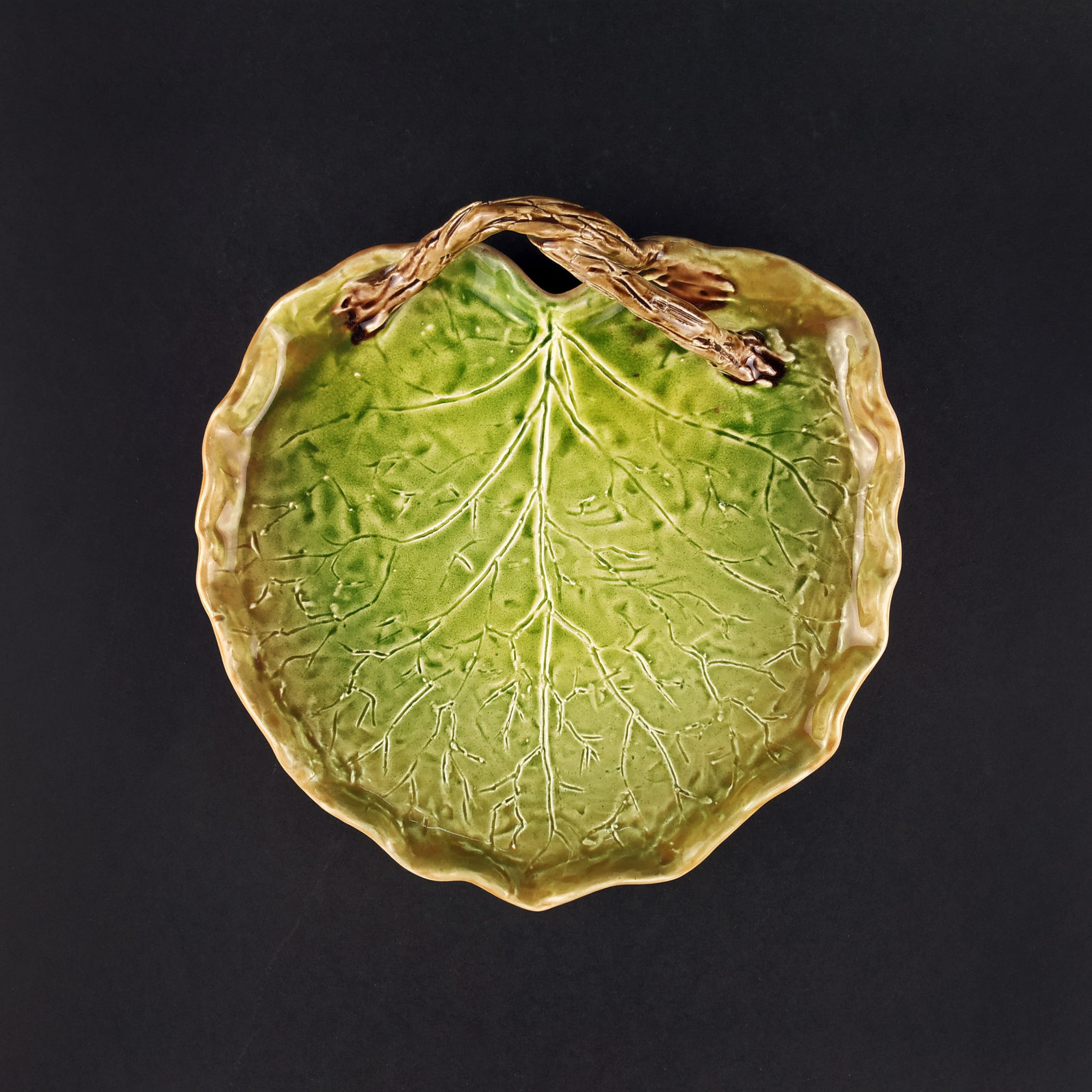 Блюдо дополнительное Зелено-оранжевый PROVANSFAIENCE sun-id-994488 - Вид №2