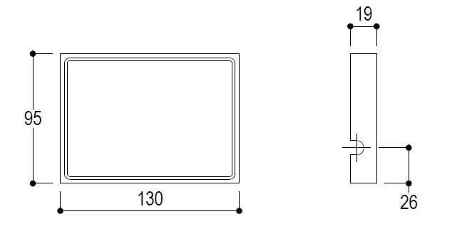 Настенная мыльница из нержавеющей стали и акрилового камня Ritmonio Elementa ARCH-00128912 - Вид №5