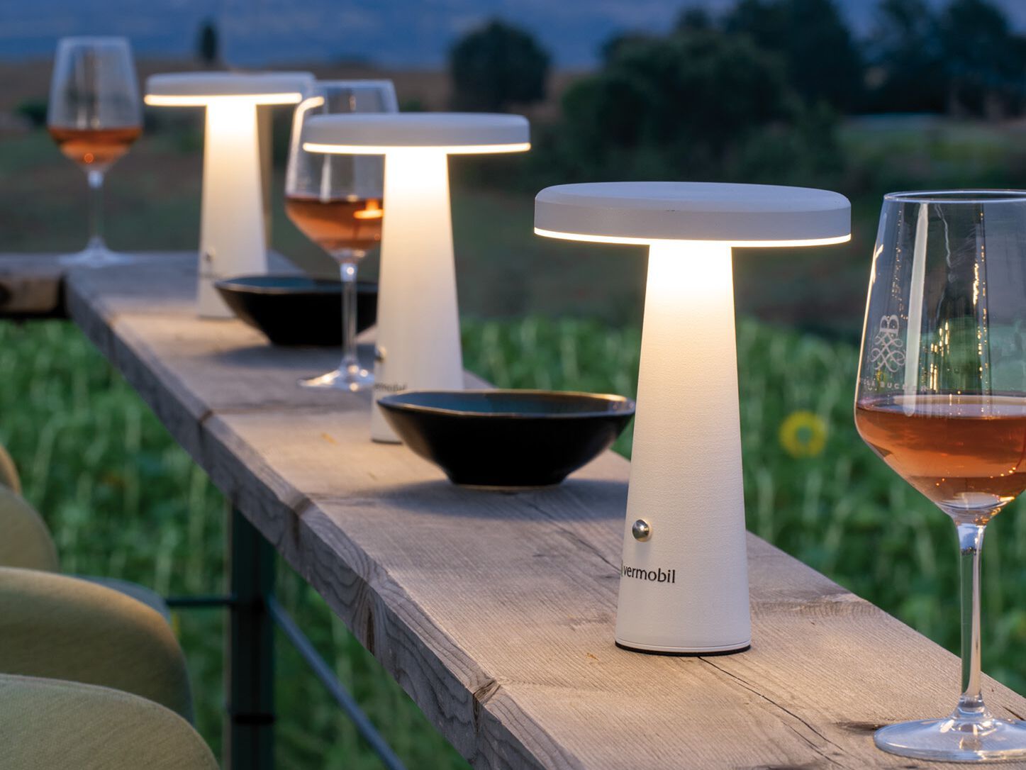 Аккумуляторная батарея LED открытый настольная лампа Vermobil освещение ARCH-00145537 - Вид №2