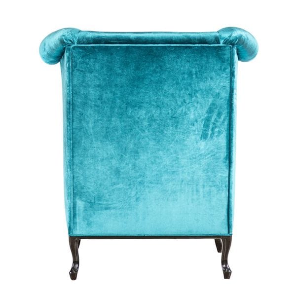 Кресло каминное синее с высокой спинкой и ушами Fiore UNICO ДИЗАЙНЕРСКИЕ 248965 Синий  - Вид №3