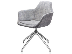 Поворотный стул на тканевом насесте