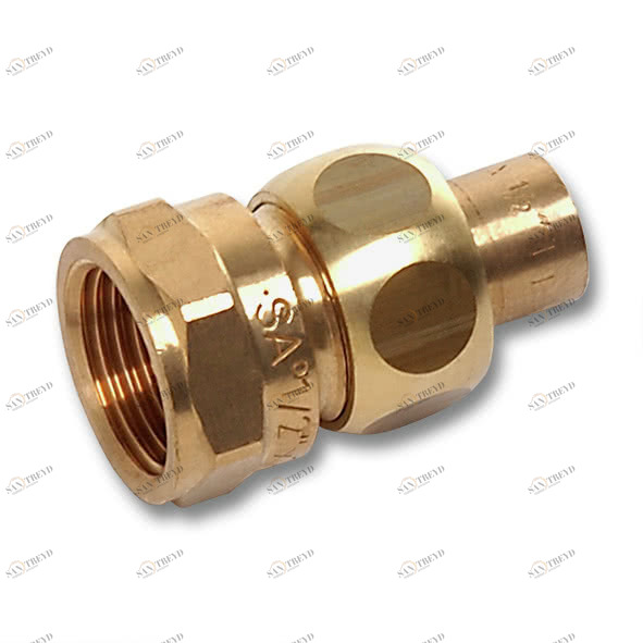 143301834 SANHA 4330G сгон ВП-ВР, бронза, с плоским уплотнением 18x3/4 мм 