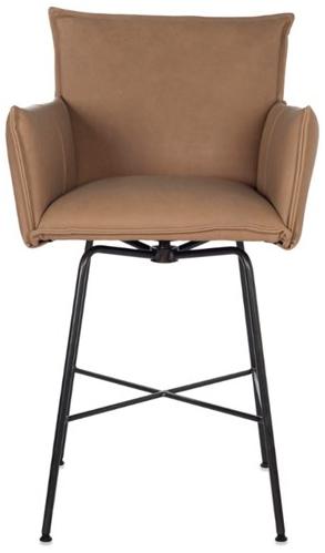 Jess Высокий поворотный кожаный табурет с подлокотниками Sanne sun-id-1492713 - Вид №1