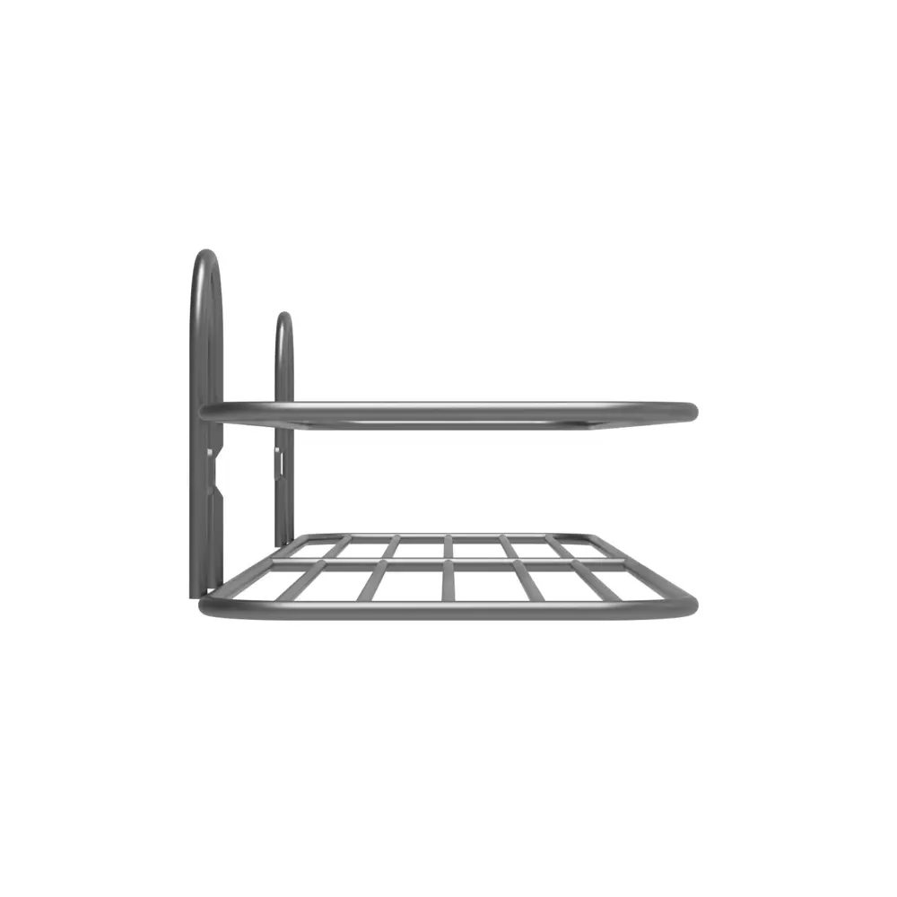 Полка для ванной Lemer Rhine одноярусная 10x40 см металл цвет графит STLM-2032829 - Вид №4