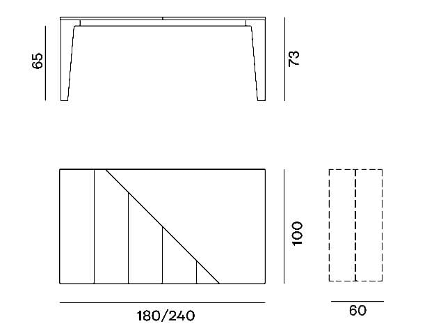 Прямоугольный садовый стол из керамогранита Lecce Stone Gervasoni Gervasoni Outdoor ARCH-00134516 - Вид №5