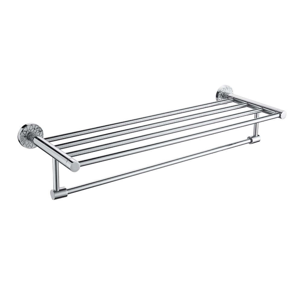 GFmark - Полка для полотенца с опорой большая, с БЕЛОЙ МОЗАИКОЙ, код: 3242 