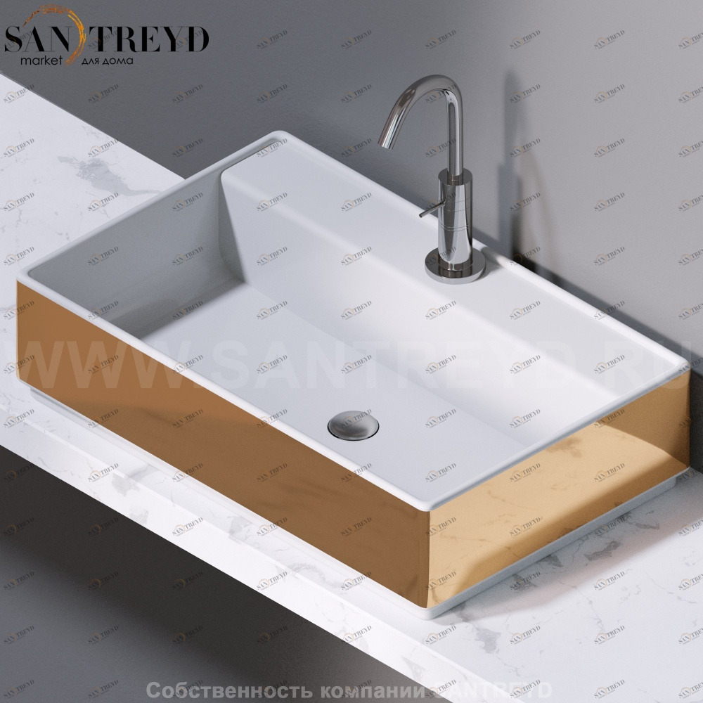 L621250 Накладная раковина на столешницу  прямоугольная A. e T. Italia Fly AeT ITALIA