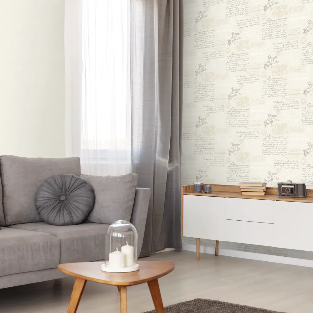 Victoria Stenova Michelle - Бежевые флизелиновые обои для элегантного интерьера 84534429 STLM-0829410 - Вид №3