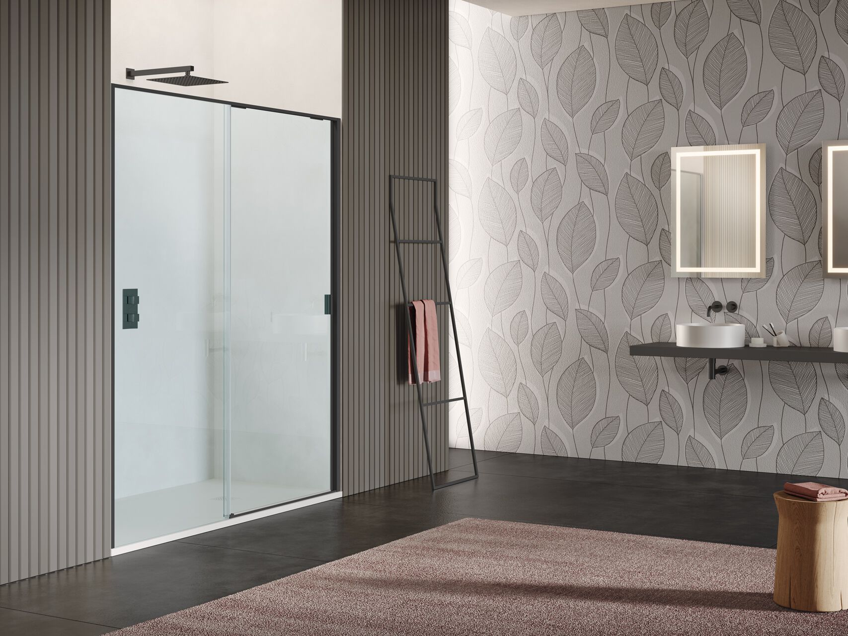 Двухдверная раздвижная дверь только для ниши Samo PYXIS ARCH-00009574