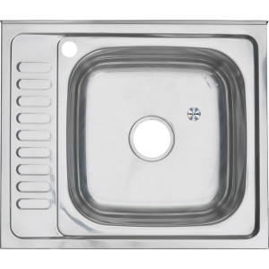 Мойка 6050 R MELANA 0,4/160 накладная прямоугольная (127 t R*20)