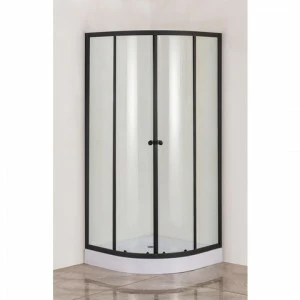 Orange E01-090TB Душевой уголок с поддоном 90х90х205. черный хром