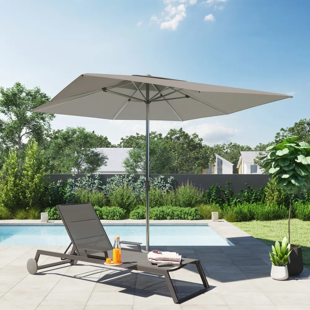 Зонт садовый Naterial Aura 290x290 см цвет серый с центральной опорой STLM-2202137 - Вид №4