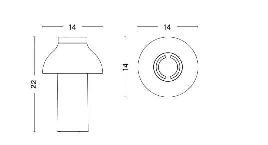 Светодиодная настольная лампа с батарейным питанием In Stock Hay ARCH-00030925 - Вид №2