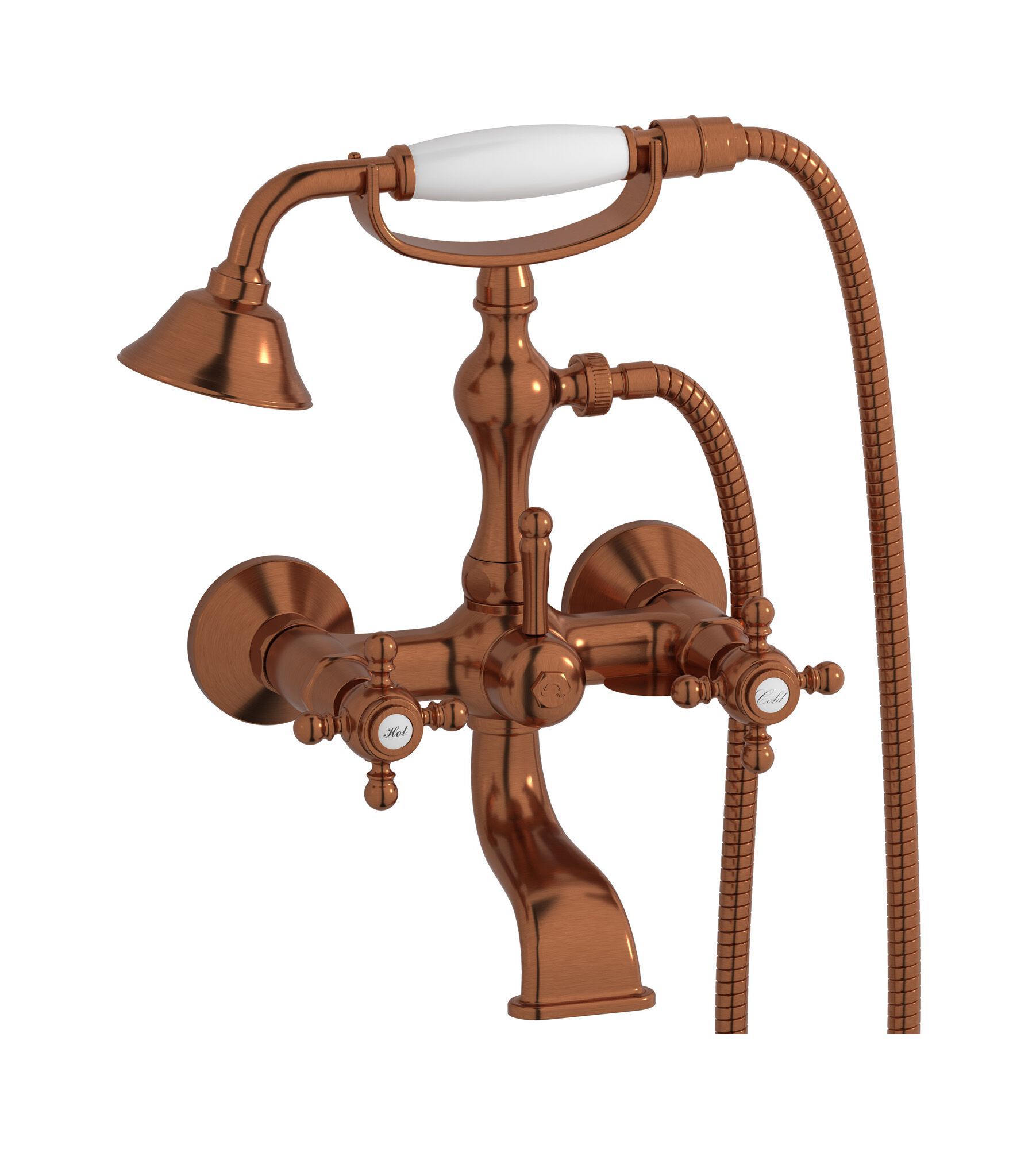 Наружный настенный смеситель для ванны с ручным душем IB Hermes + Hermes Elle ARCH-00115445 - Вид №5