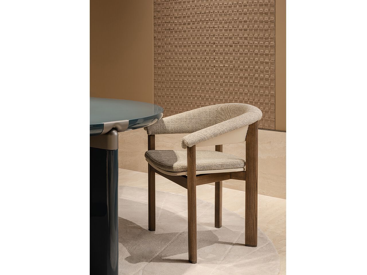 Стул грецкого ореха с подлокотниками Turri LYNN ARCH-00103913 - Вид №5