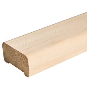 Поручень прямой 50 мм 40x80x3000 мм Хвоя сорт Прима сращенный