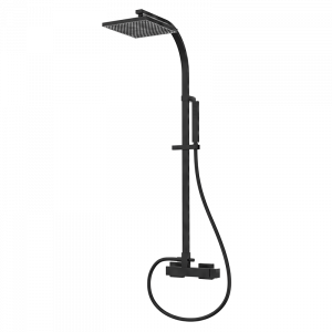 60467601 PREMIUM Черный смеситель для душа с колонкой Черный GRB MIXERS