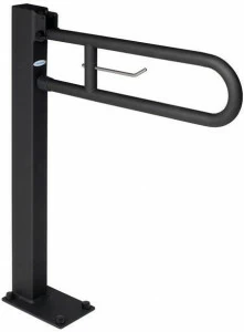 Saniline U-образный складной стальной поручень с держателем рулона Soft