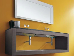 LASA IDEA Тумба под умывальник подвесная двойная Iks