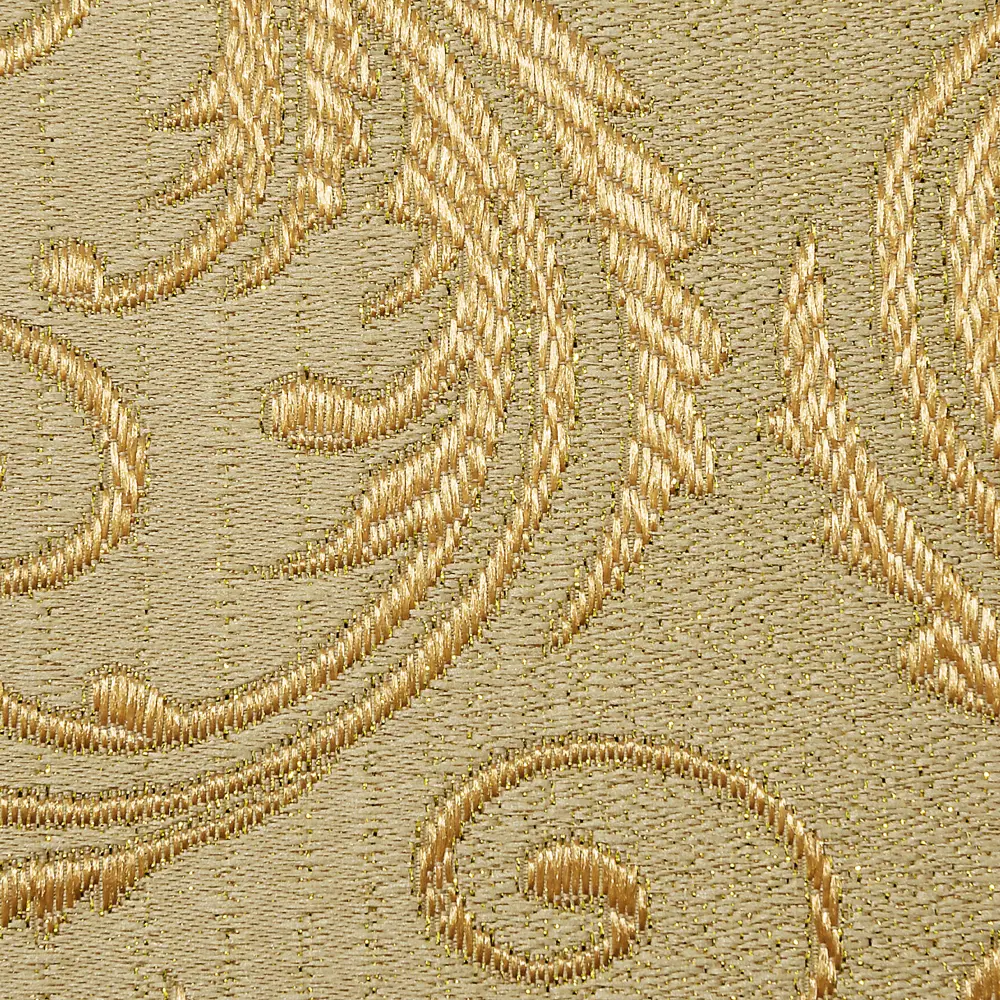 Штора на ленте «Барроко», 200х270 см, вензель, цвет жёлтый ТОРГОВЫЙ ДОМ ТЕКСТИЛЬ STLM-2195169 - Вид №2