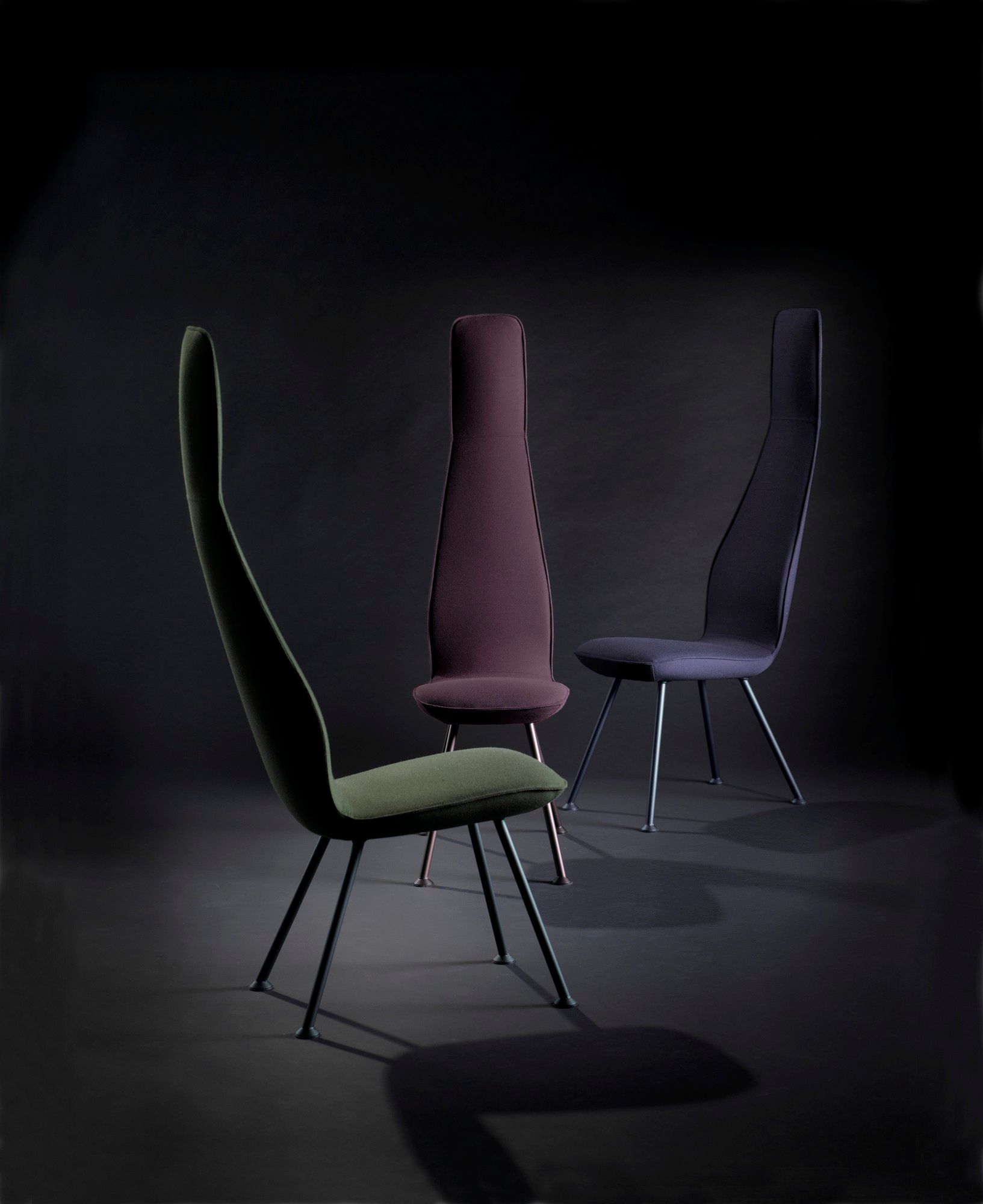 Стул из ткани с высокой спинкой Bla Station POPPE ARCH-00127269 - Вид №7