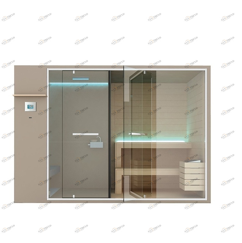 СПА: ХАМАМ С ДУШЕМ И САУНА 310 УГЛОВАЯ ETHOS Gruppo Geromin SSAET6E3DH