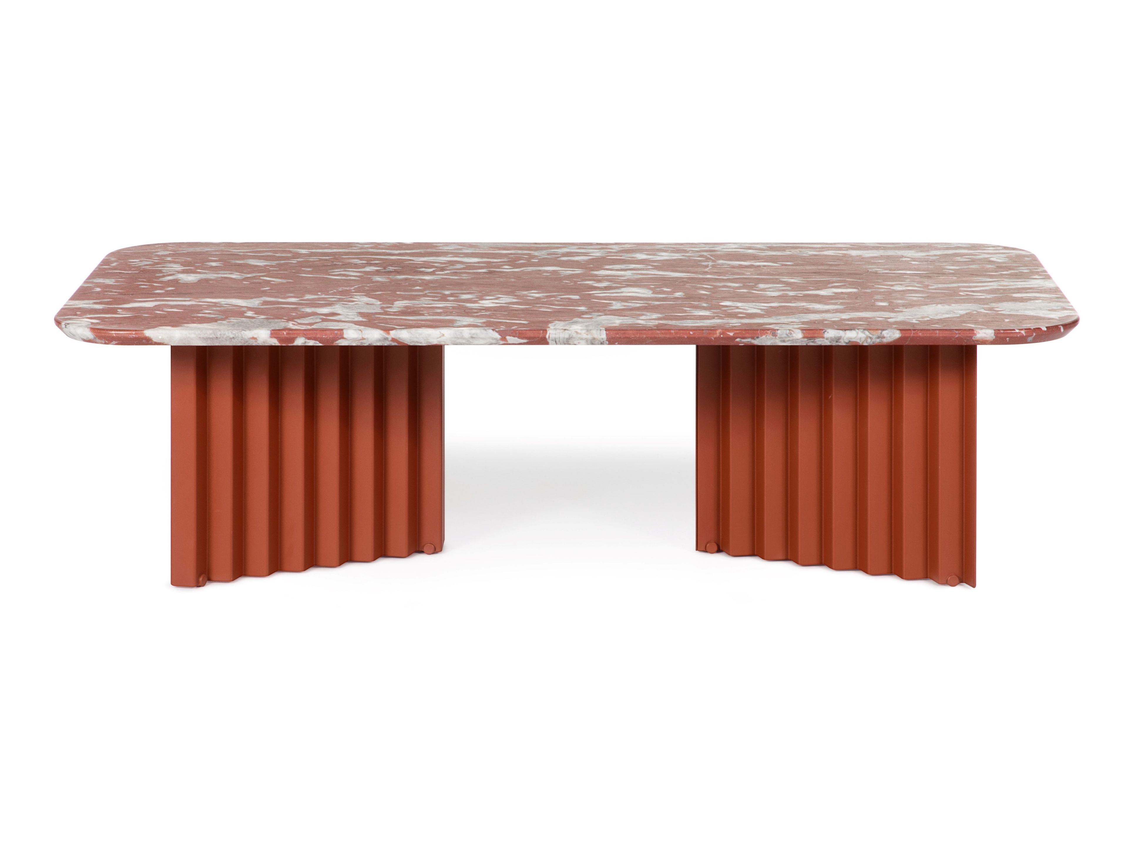 Прямоугольный низкий журнальный столик из мрамора и стальной основы RS Barcelona Plec ARCH-00122036 - Вид №3