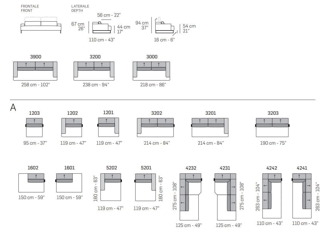Тканевый диван с подголовником NICOLINE MOOREA ARCH-00091424 - Вид №5