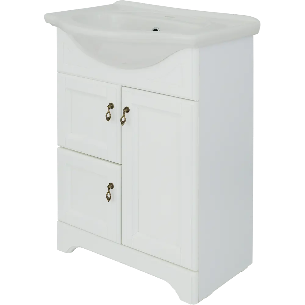 Тумба под раковину напольная Retro 60 см цвет белый 15086804 STLM-2019339 O-MEBEL  - Вид №1