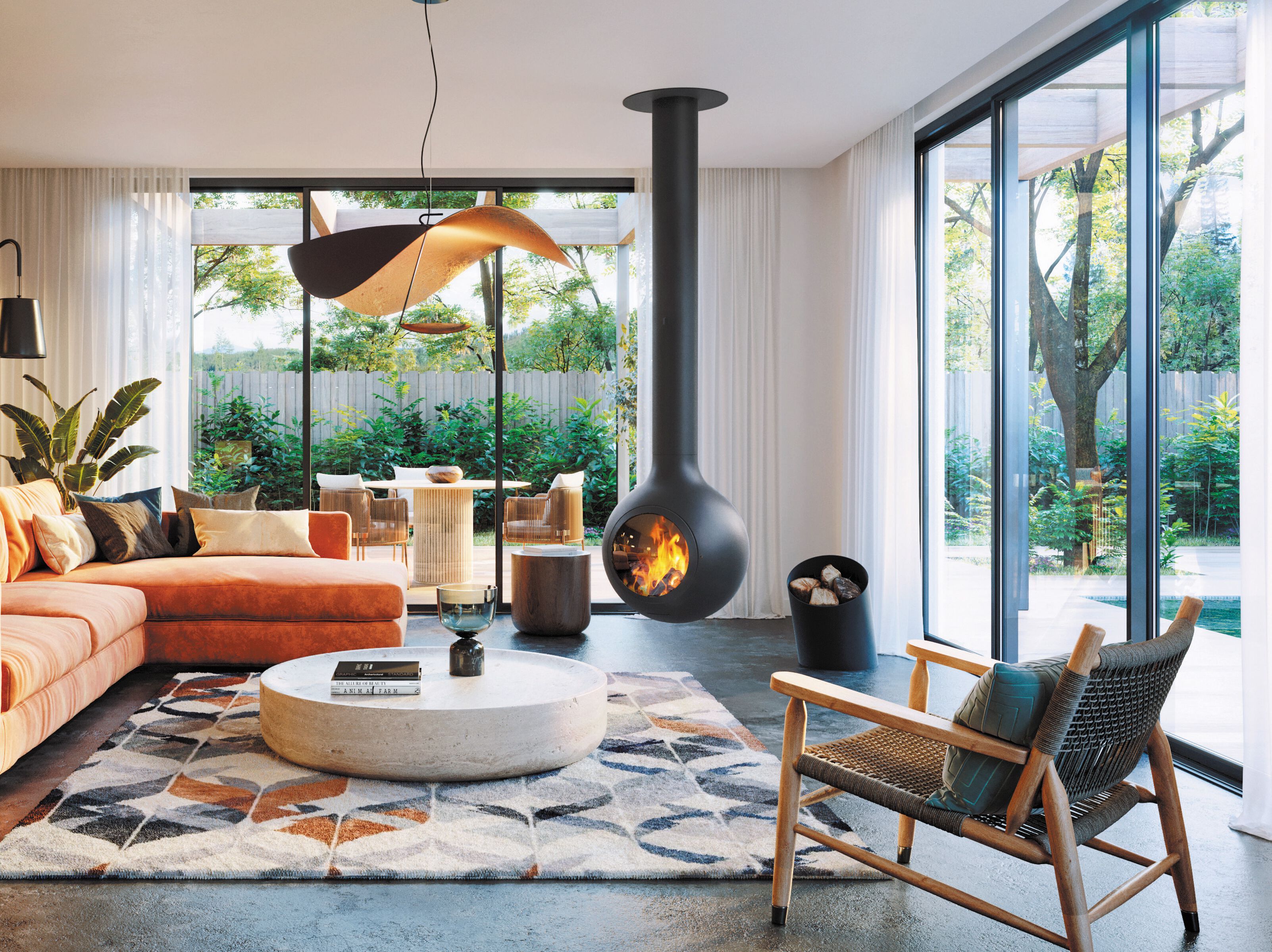 Центральный подвесной камин Focus creation Bathyscafocus ARCH-00127099