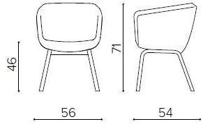 True Design Мягкое кресло на жердочке Arca Aa 4094 - Вид №3