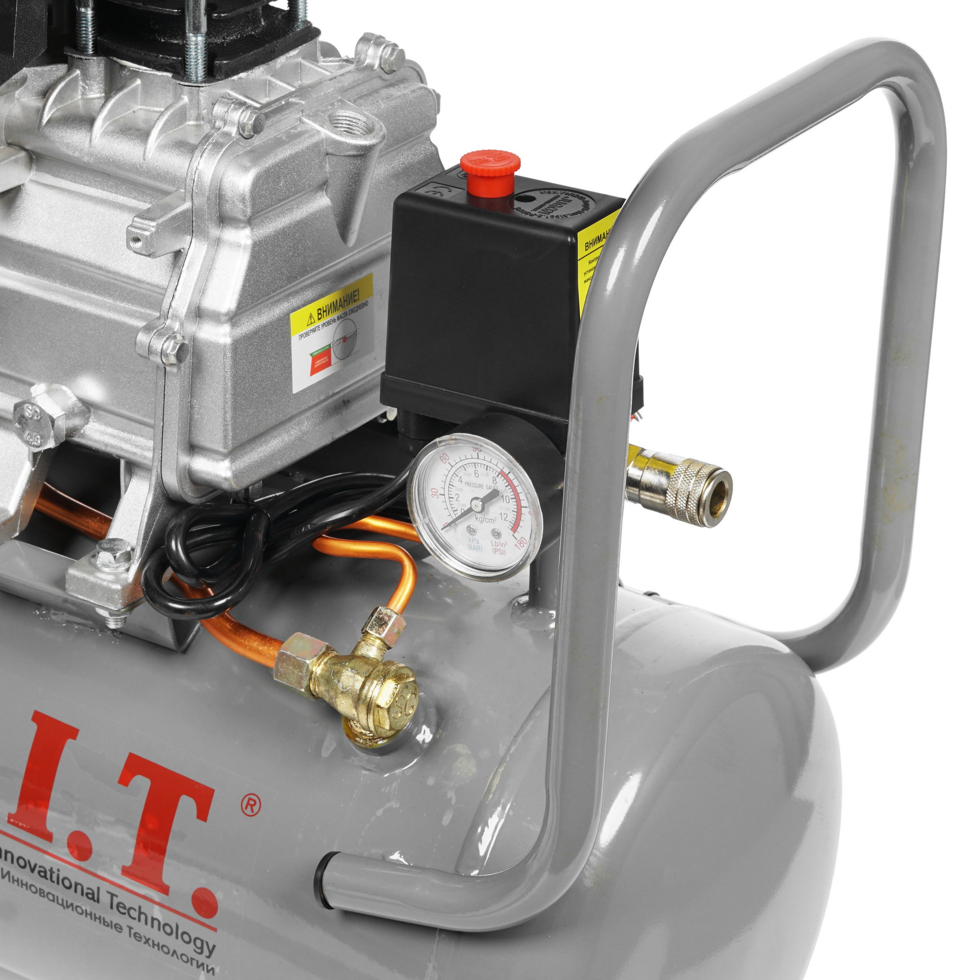 Компрессор поршневой масляный P.I.T. PAC24-C 8141902 PIT STDN-0058774 - Вид №4